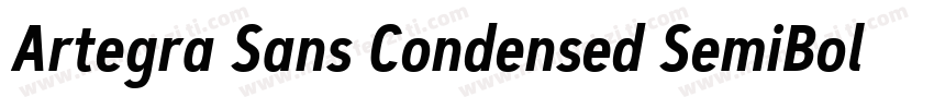 Artegra Sans Condensed SemiBold字体转换